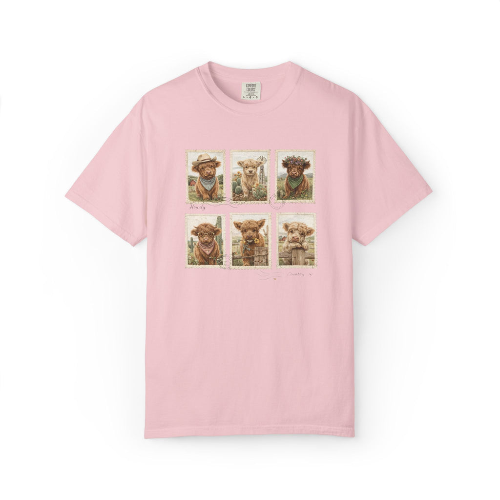Highland Cow Stamp T-Shirt