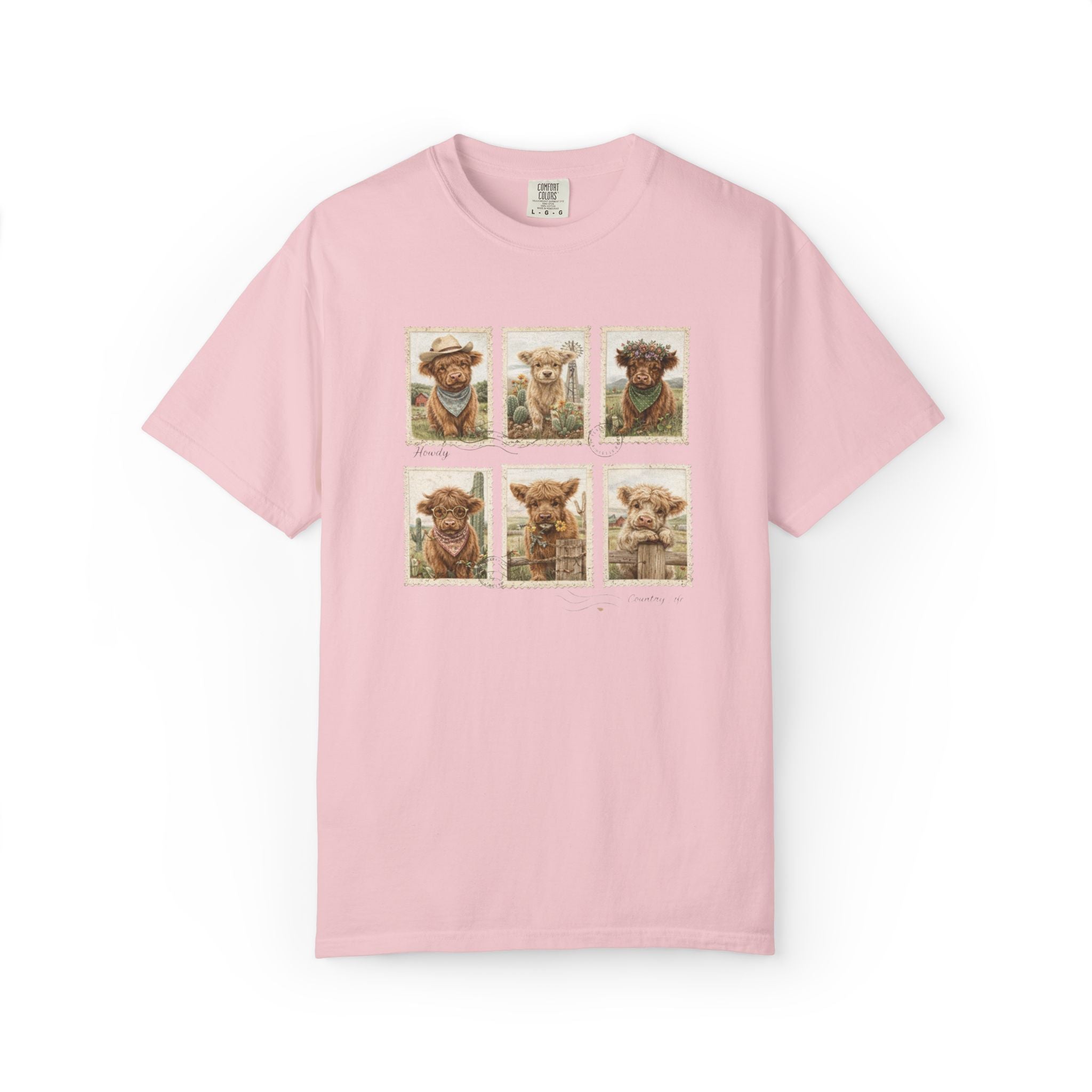 Highland Cow Stamp T-Shirt