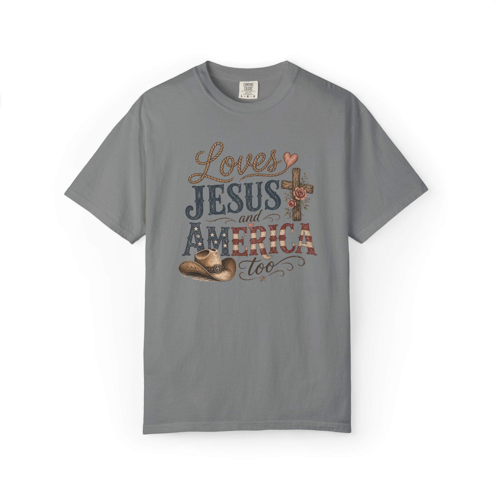 Loves Jesus and America Too T-Shirt