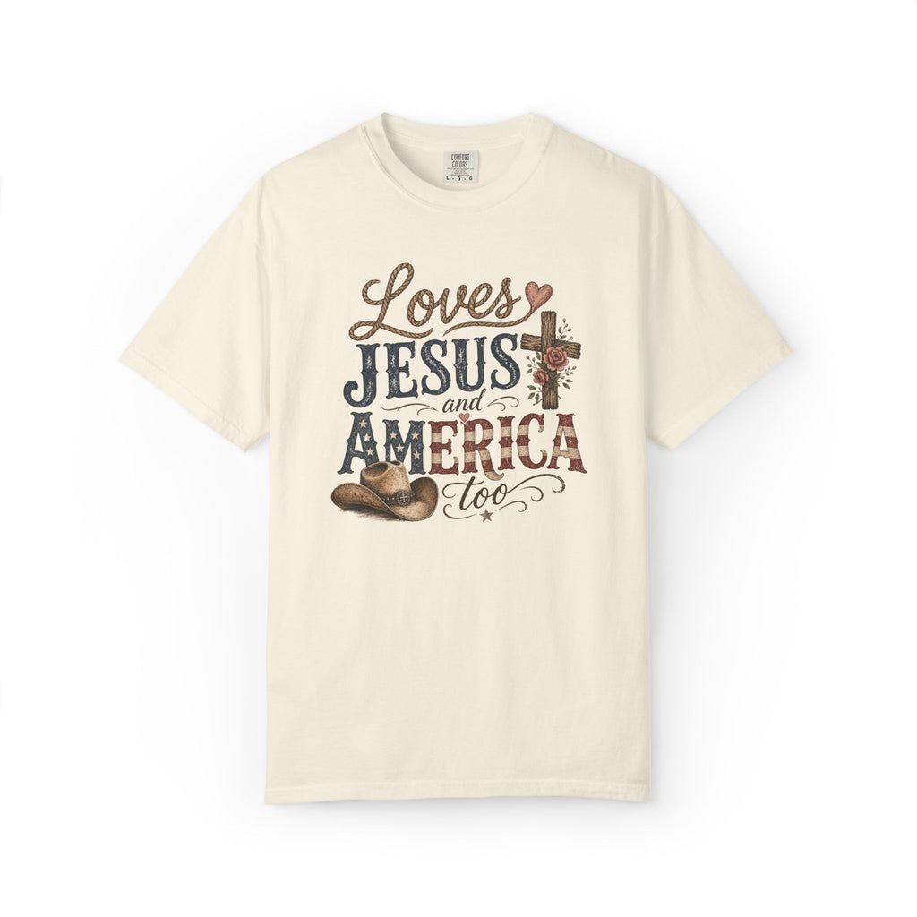 Loves Jesus and America Too T-Shirt