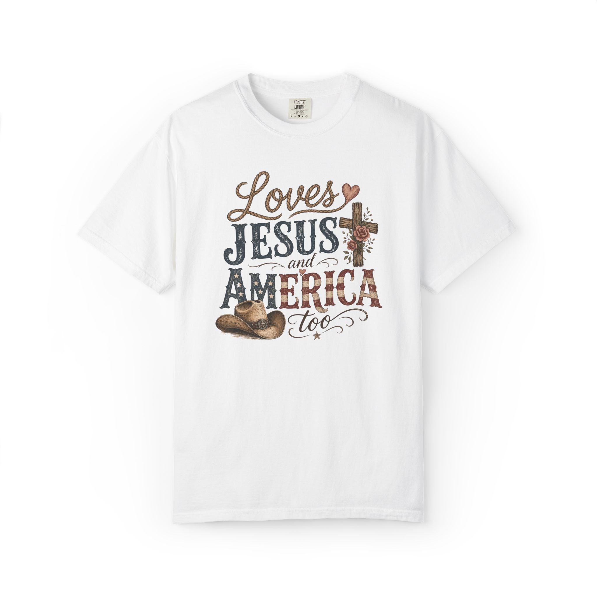 Loves Jesus and America Too T-Shirt