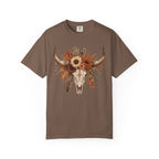 Longhorn Floral Skull