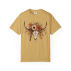Longhorn Floral Skull