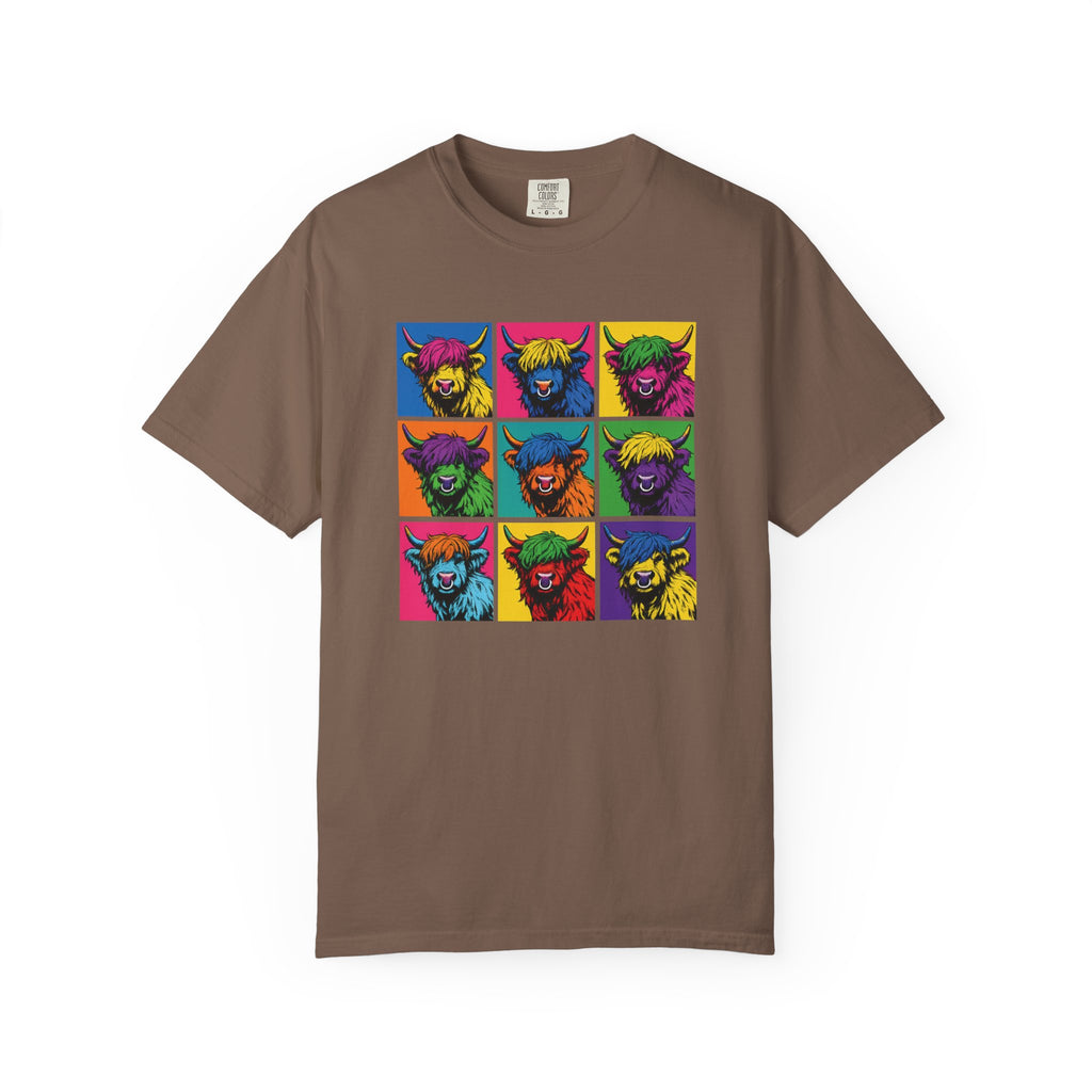Highland Cow Pop Art T-Shirt
