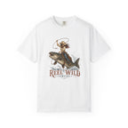 Reel Wild Cowgirl Riding Fish T-Shirt