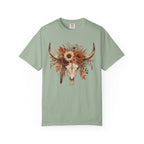 Longhorn Floral Skull