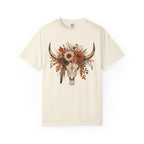 Longhorn Floral Skull