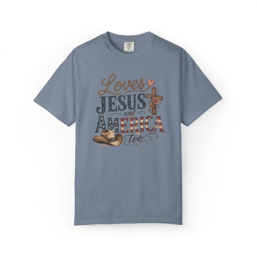 Loves Jesus and America Too T-Shirt