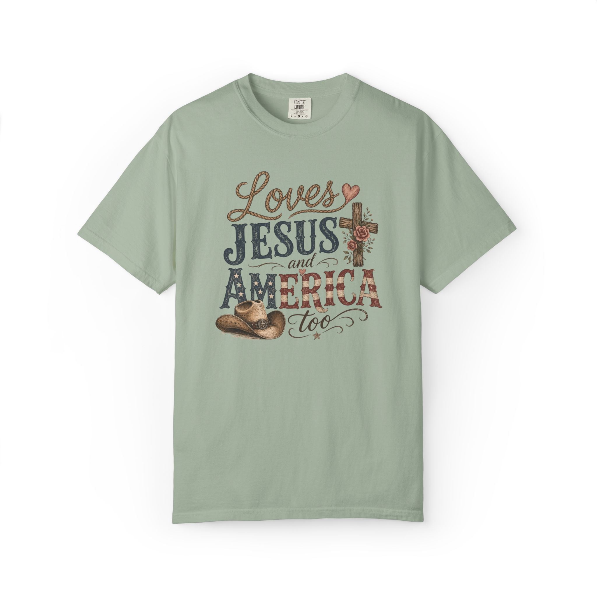 Loves Jesus and America Too T-Shirt
