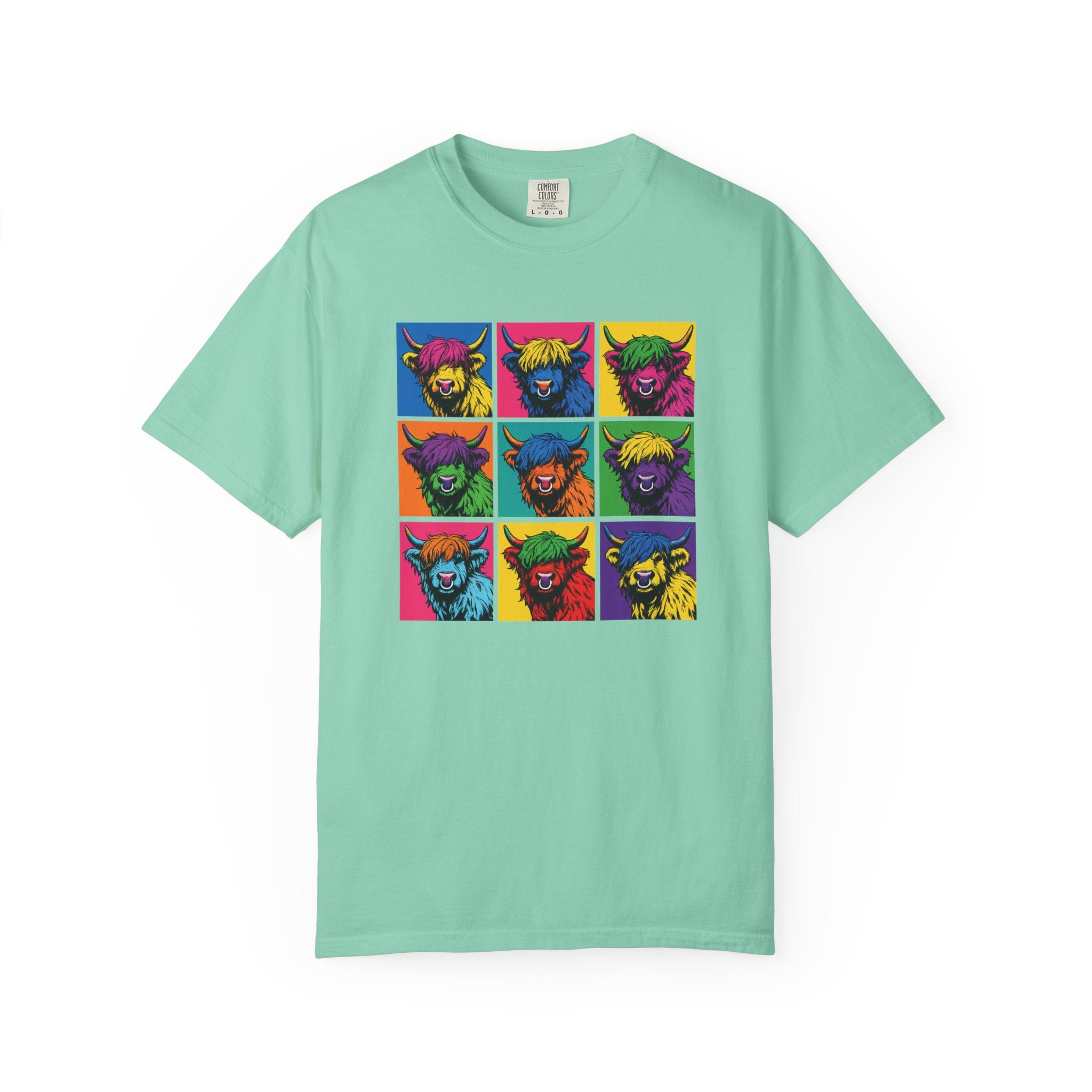 Highland Cow Pop Art T-Shirt