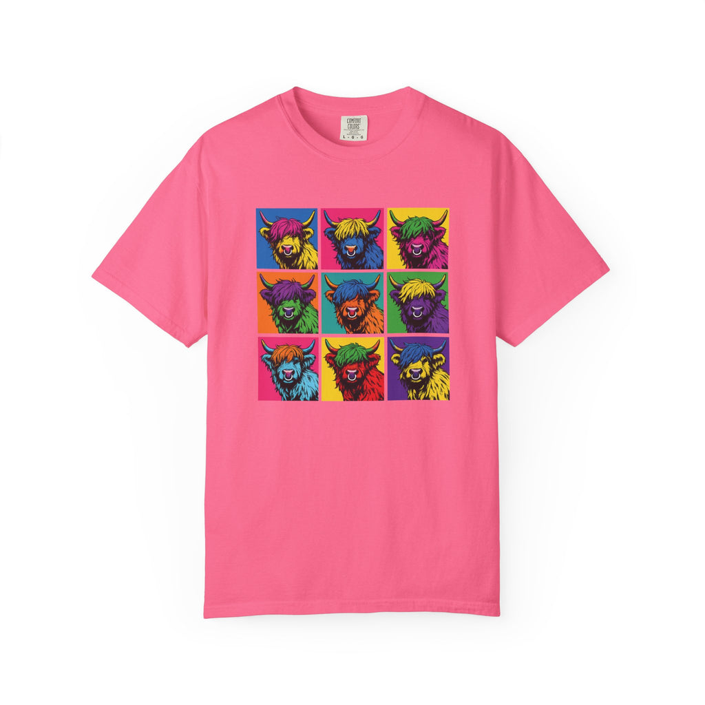 Highland Cow Pop Art T-Shirt