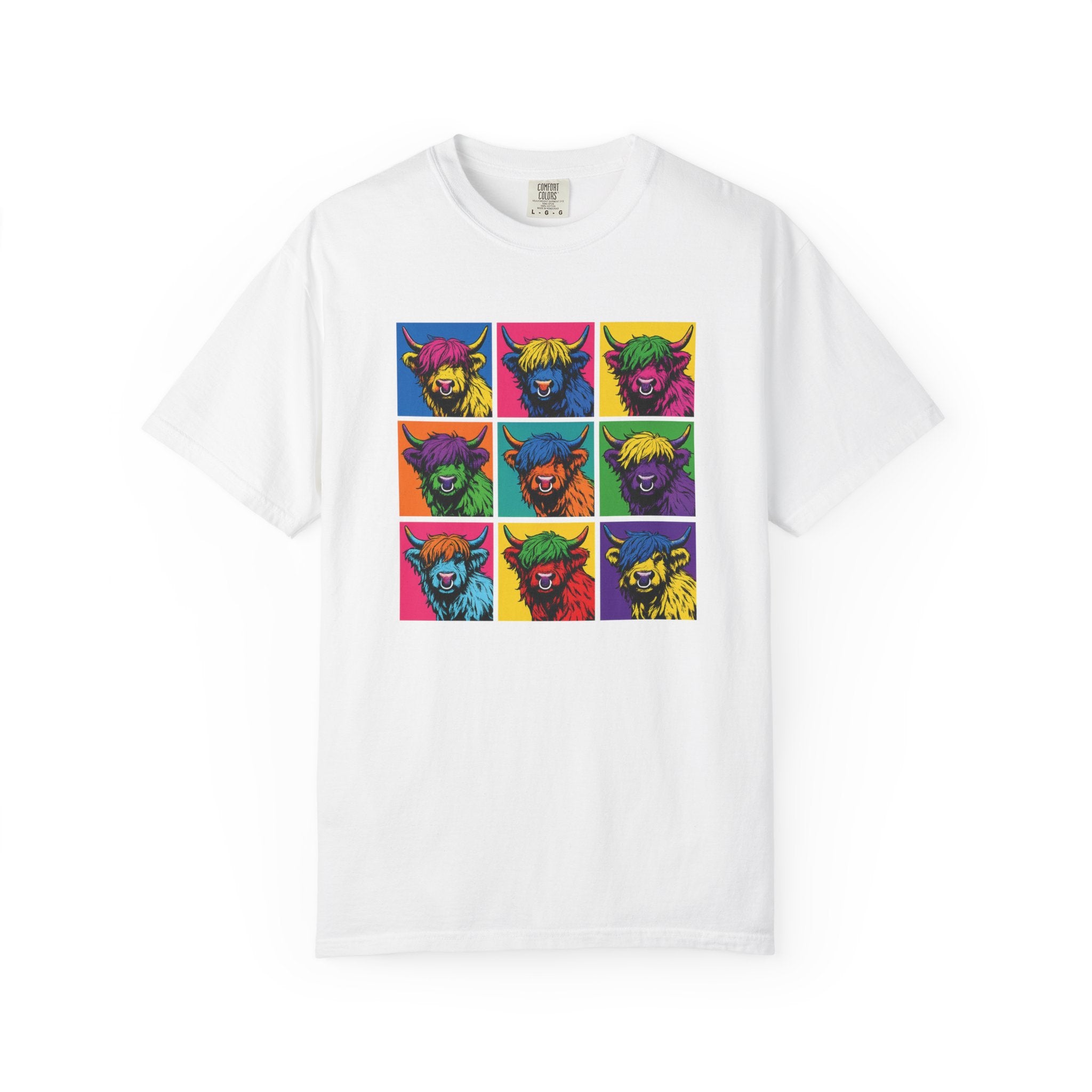 Highland Cow Pop Art T-Shirt