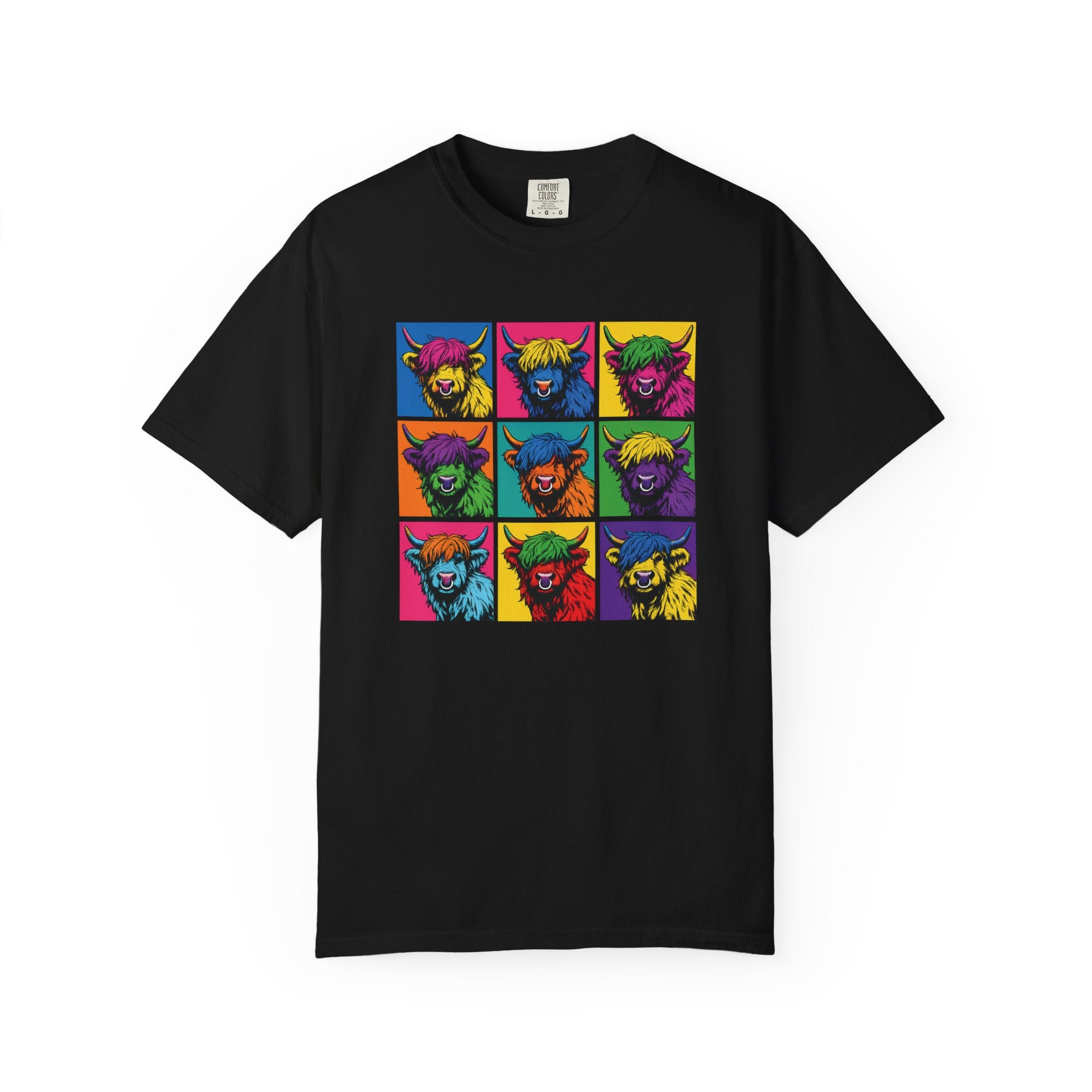 Highland Cow Pop Art T-Shirt